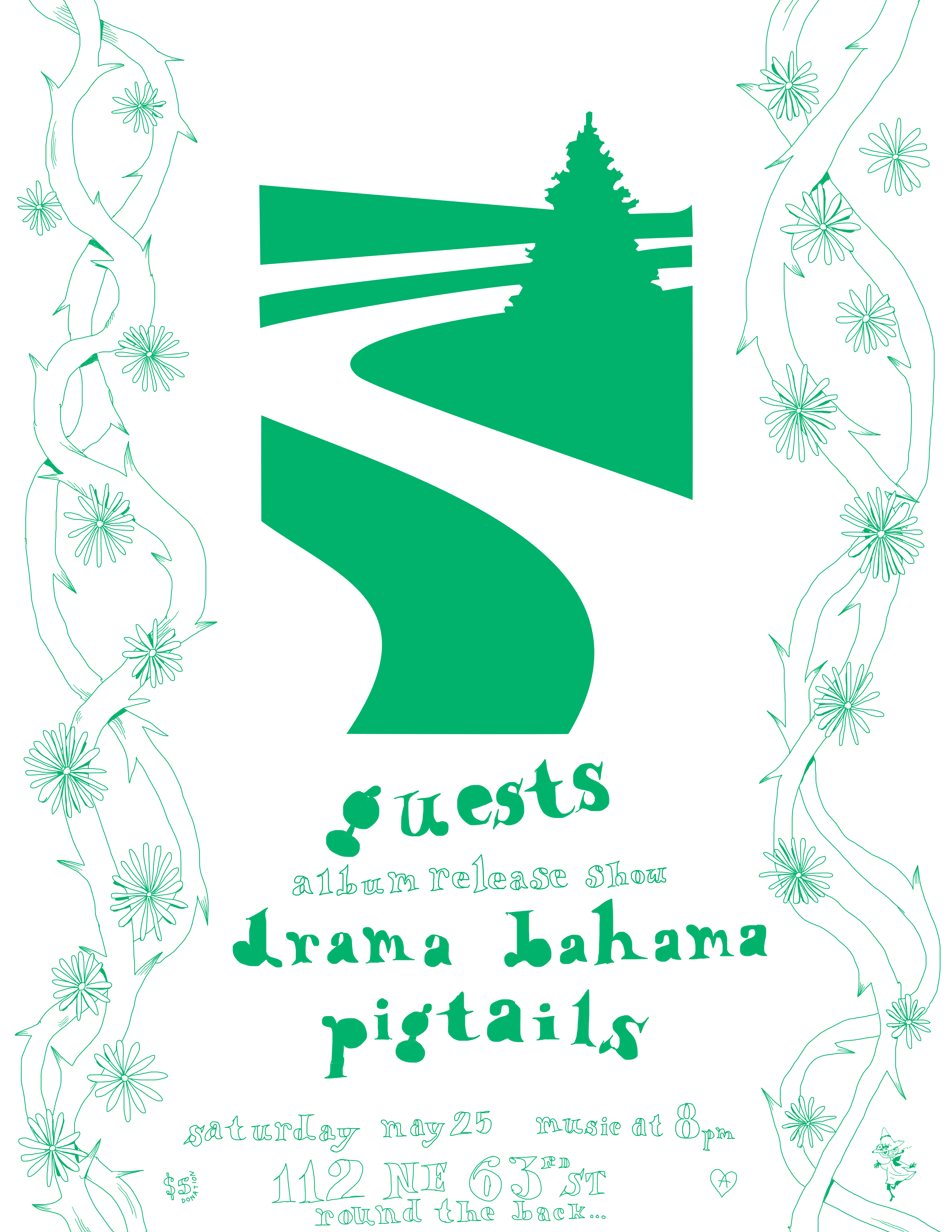 guests ('Legacy, Out Back' album release show) / drama bahmama / pigtails // may 25th (2019)